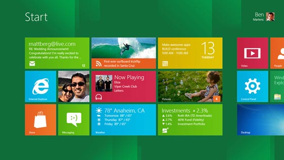 Windows 8, sensores de luminosidad y movimiento