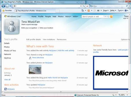 microsoft, myspace, windows live