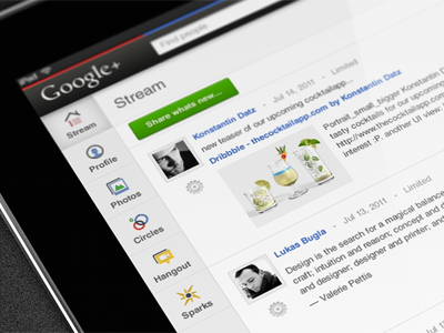 Google+ para iPad