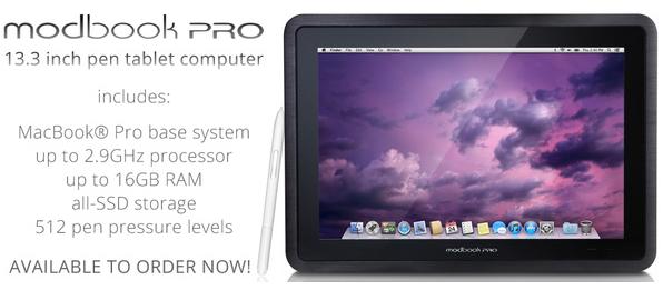 Modbook Pro, un tablet basado en OS X 10.8 Mountain Lion