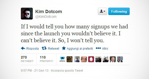 Mega funciona demasiado lento y Kim Dotcom se disculpa en Twitter