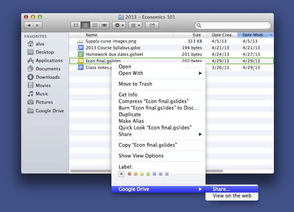 En Google Drive ahora se pueden compartir archivos directamente desde PC y Mac