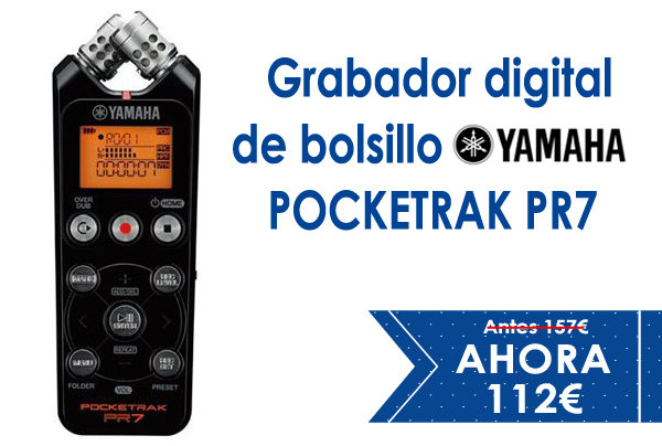 grabador digital de bolsillo Yamaha POCKETRAK PR7