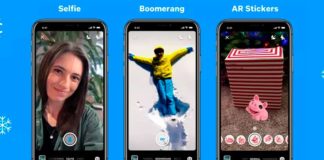Messenger boomerangs Modo Selfie