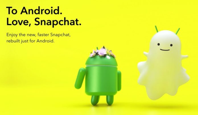 Actualización Snapchat Android