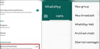 WhatsApp ignorar contactos