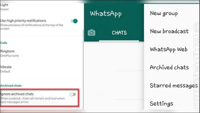 WhatsApp ignorar contactos