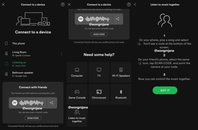 Spotify compartir música amigos