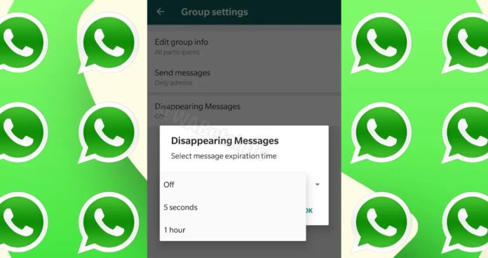 WhatsApp mensajes autodestruyen