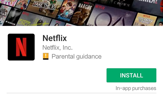 Netflix Play Store descargas