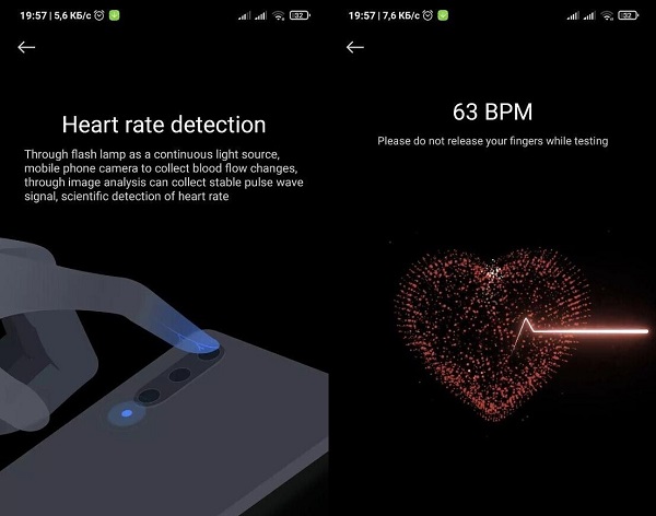 Salud Xiaomi ritmo cardíaco