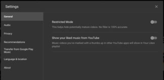 YouTube Music ocultar Me Gusta