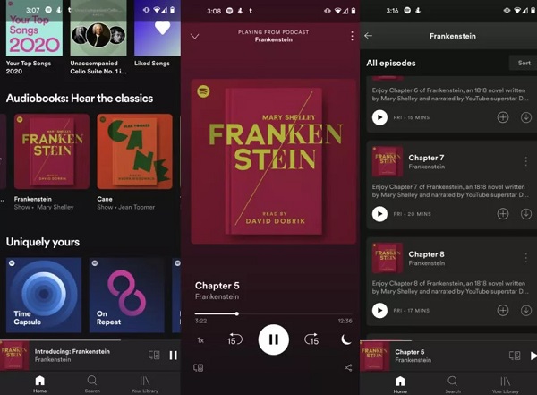 Spotify audiolibros