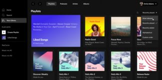 Spotify rediseño app Escritorio versión web