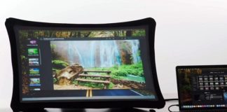 Splay pantalla plegable monitor proyector