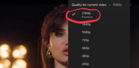 YouTube Premium 4K